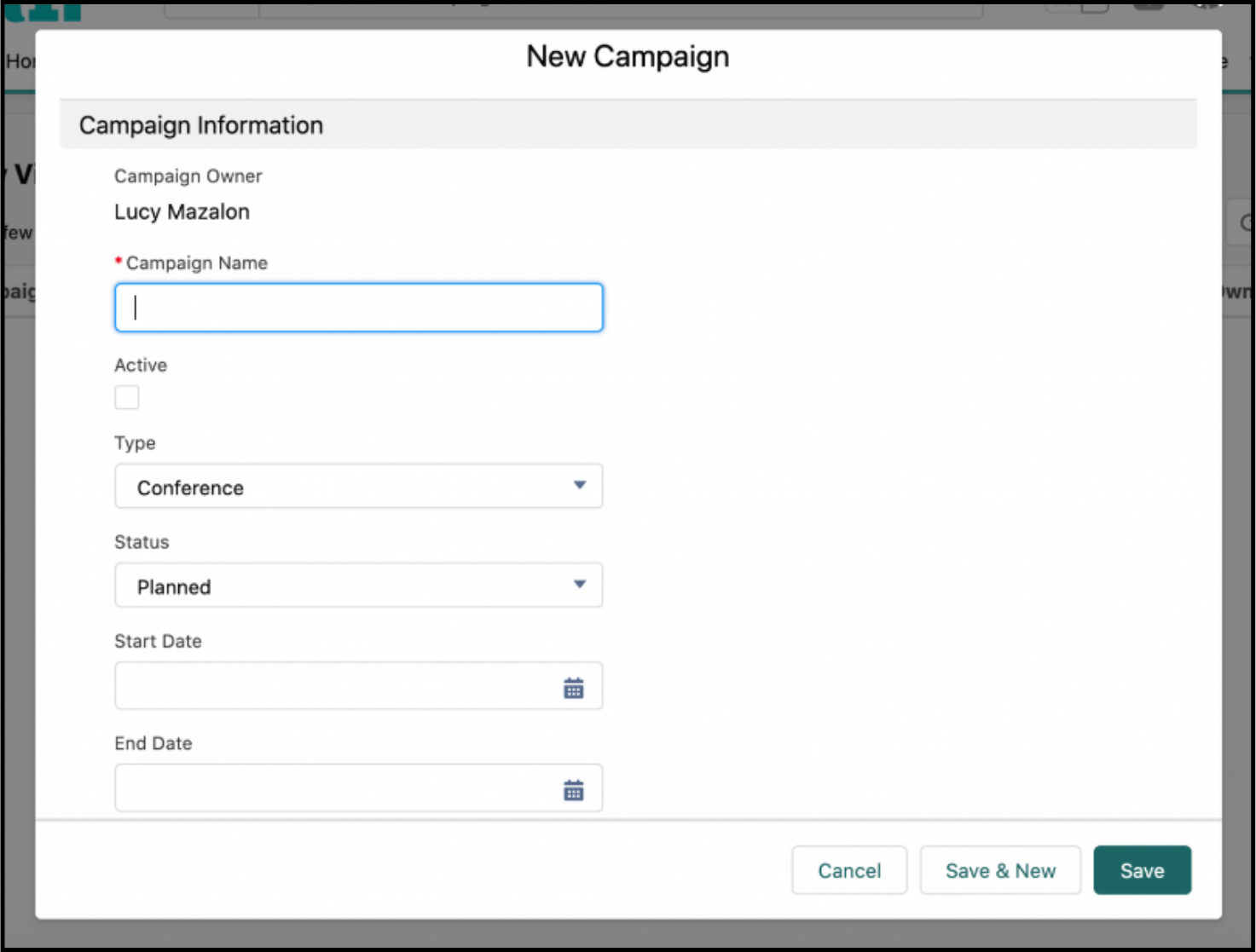 Salesforce marketing campaigns